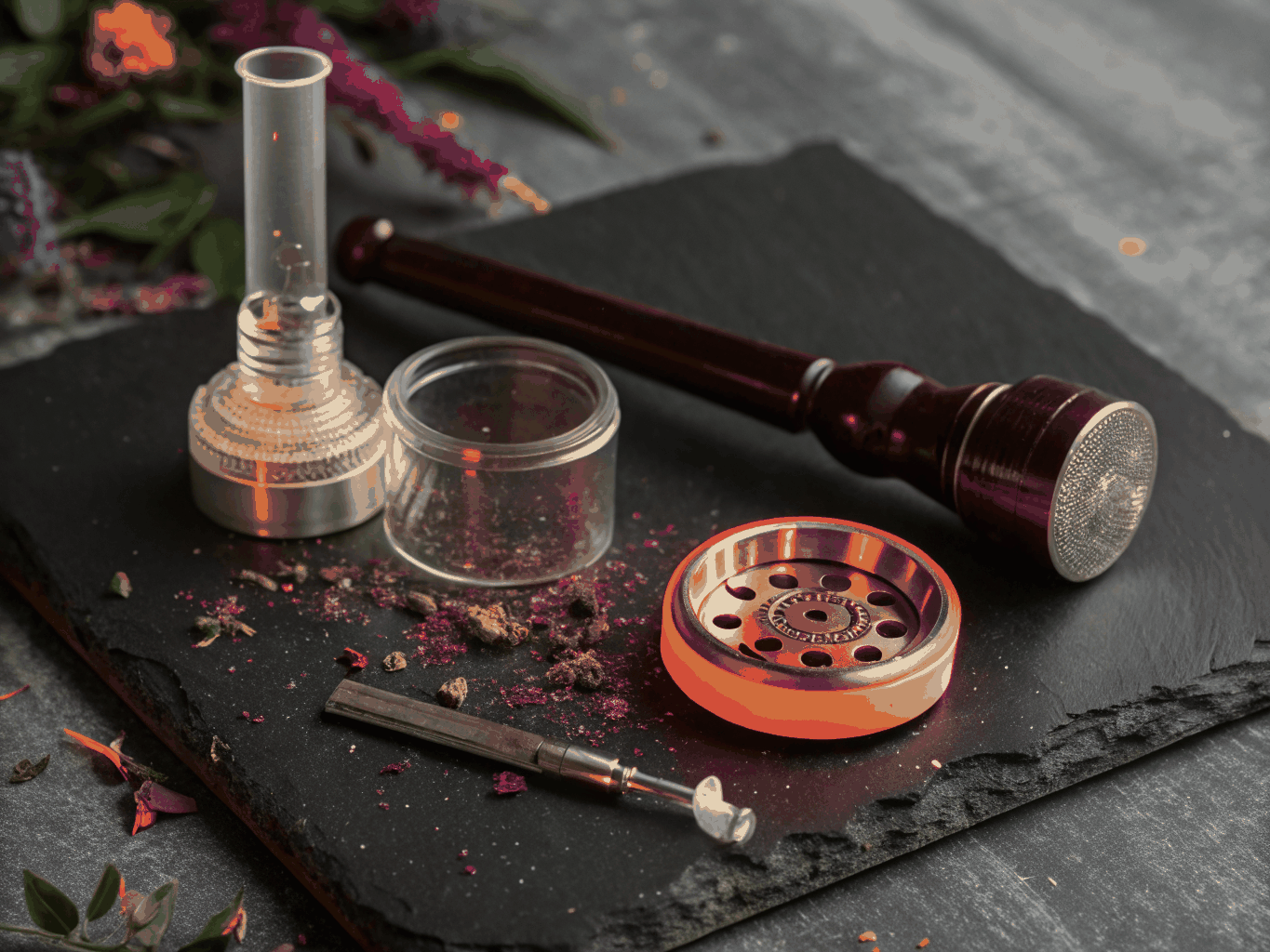 Handcrafted glassware, rolling supplies, and smoking accessories