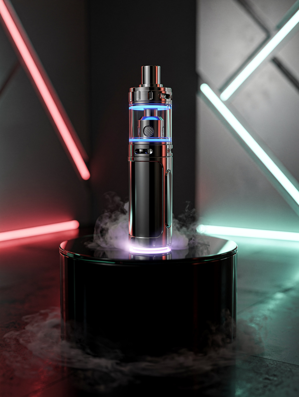 Brightly illuminated, clean and organized store shelves inside Crystal Smoke and Convenience
